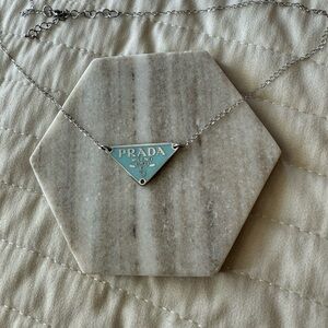 Prada Triangle Necklace